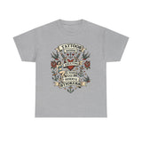 T-Shirt — "Tattoos Because Adulting Is Hard and I Deserve Stickers" Retro Tattoo Flash Tee