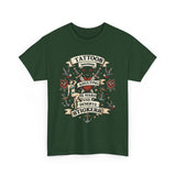 T-Shirt — "Tattoos Because Adulting Is Hard and I Deserve Stickers" Retro Tattoo Flash Tee