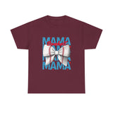 Baseball Mama T-Shirt — White Bow Sports Mom Tee