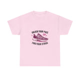 Running Tee — "Unlock Your Pace, Find Your Stride" Motivational Running Shirt
