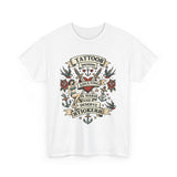 T-Shirt — "Tattoos Because Adulting Is Hard and I Deserve Stickers" Retro Tattoo Flash Tee