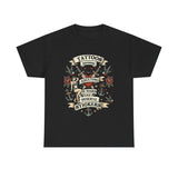 T-Shirt — "Tattoos Because Adulting Is Hard and I Deserve Stickers" Retro Tattoo Flash Tee