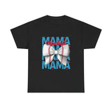 Baseball Mama T-Shirt — White Bow Sports Mom Tee