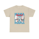 Baseball Mama T-Shirt — White Bow Sports Mom Tee