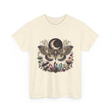 Mystic Moth & Moon Tee — Crystal, Mushroom & Moonphase Nature T‑Shirt