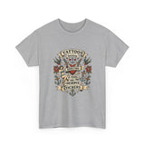 T-Shirt — "Tattoos Because Adulting is Hard and I Deserve Stickers" Vintage Tattoo Graphic Tee