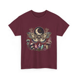 Mystic Moth & Moon Tee — Crystal, Mushroom & Moonphase Nature T‑Shirt