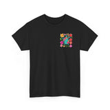 Sea Turtle Floral Pocket T‑Shirt — Colorful Tropical Flower Pocket Tee