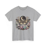 Mystic Moth & Moon Tee — Crystal, Mushroom & Moonphase Nature T‑Shirt