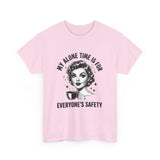 T‑Shirt — “My Alone Time Is For Everyone’s Safety” Retro Coffee Lover Tee