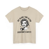 T‑Shirt — “My Alone Time Is For Everyone’s Safety” Retro Coffee Lover Tee