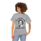 T‑Shirt — “My Alone Time Is For Everyone’s Safety” Retro Coffee Lover Tee