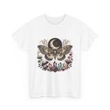 Mystic Moth & Moon Tee — Crystal, Mushroom & Moonphase Nature T‑Shirt