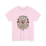 T-Shirt — "Tattoos Because Adulting is Hard and I Deserve Stickers" Vintage Tattoo Graphic Tee