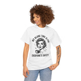 T‑Shirt — “My Alone Time Is For Everyone’s Safety” Retro Coffee Lover Tee